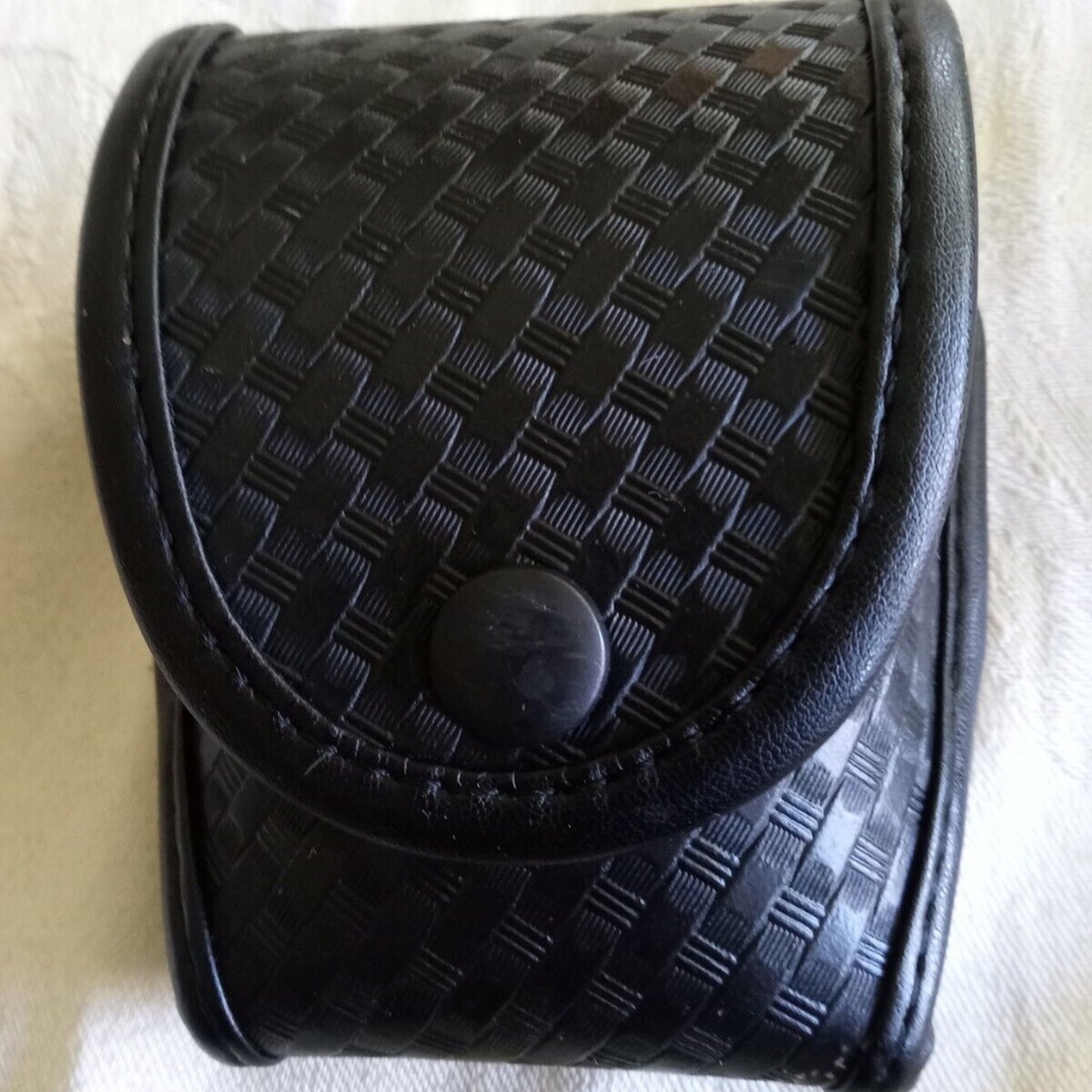 Uncle Mike's Basketweave SIDEKICK HandCuff Snape Case Belt